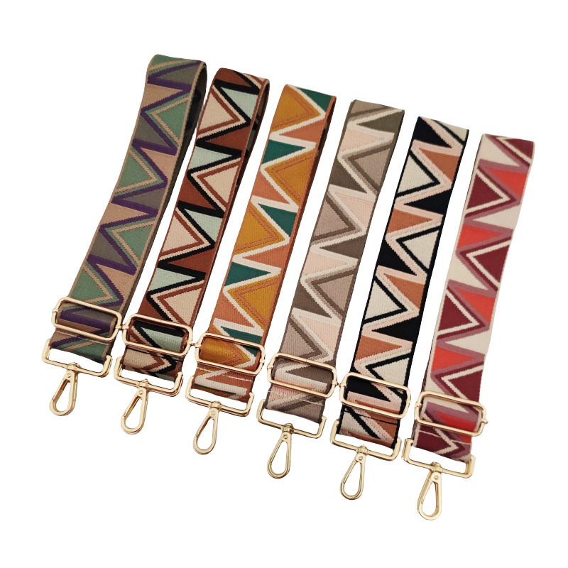 Polyester Cotton Geometric Bag Strap display picture 4