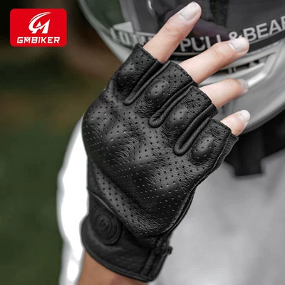 GMBIKER Motorcycle Leather Gloves — Motorcycle Safety Supplies