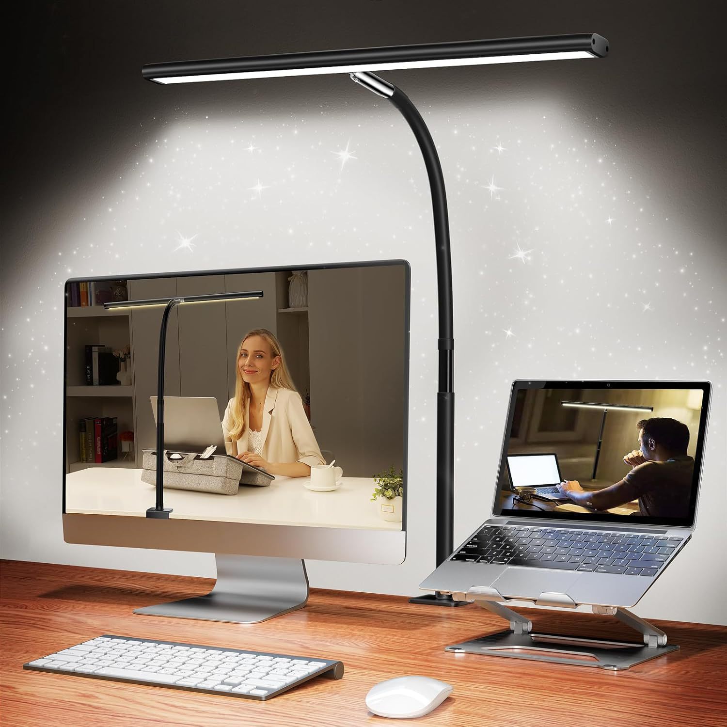 Led Full Spectrum Eye Protection Desk Lamp I-Shaped Clip Computer Screen Office Study Eye Protection Lamp Work Study Reading Lamp