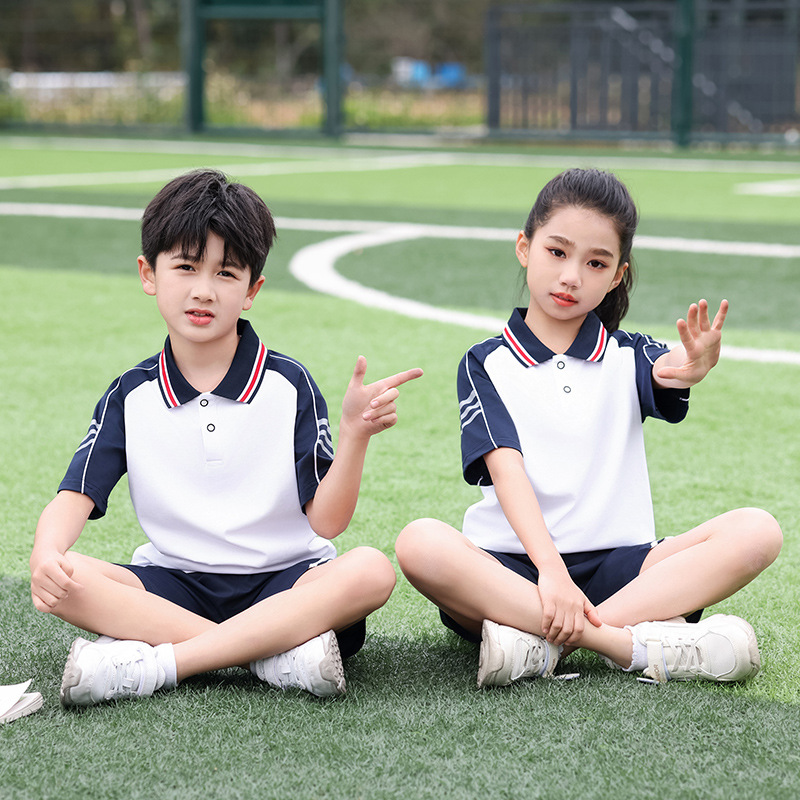 새로운 여름 중학교 학생 교복 졸업 의류 반팔 세트 게임 클래스 의류 초등학교 학생 대학 스타일