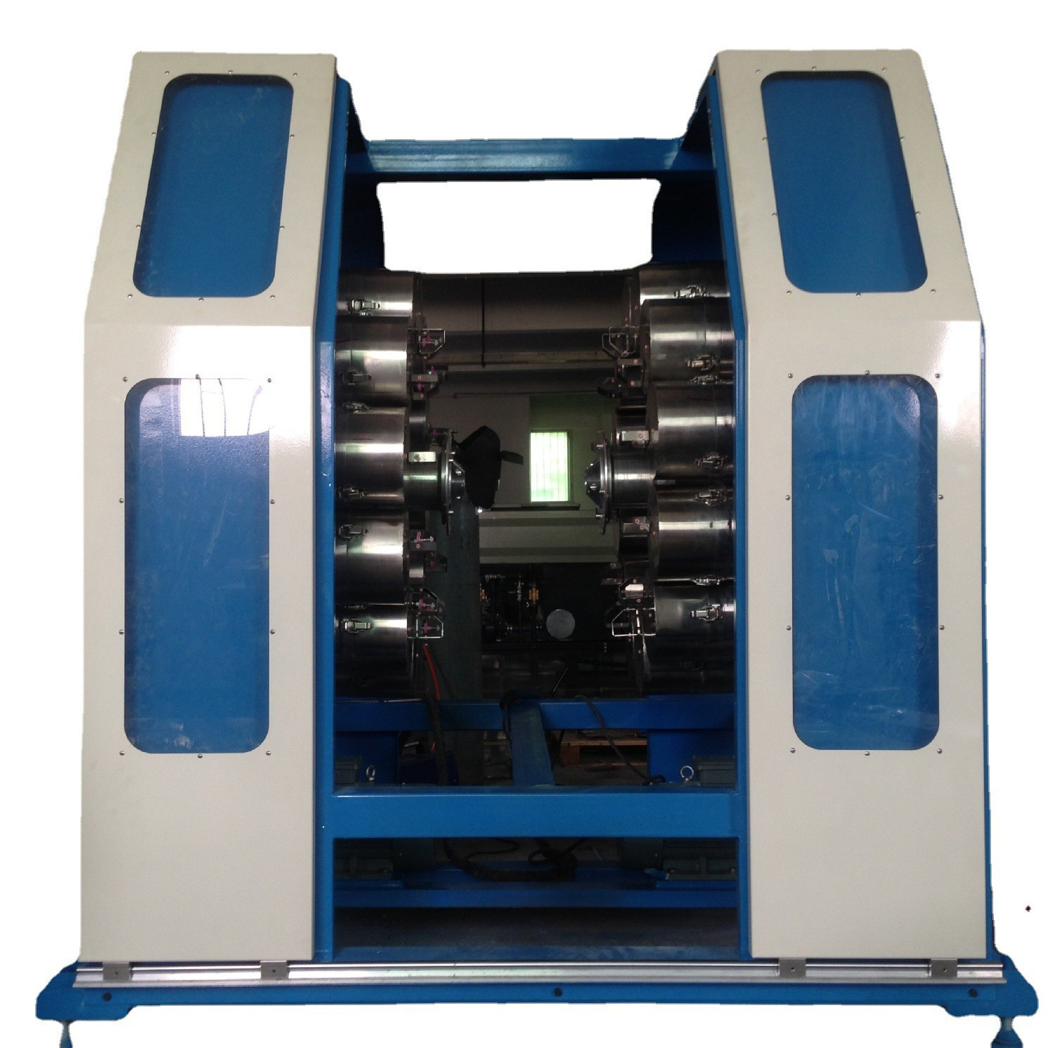 PVC增强网纹软管挤出机 透明蛇皮纤维管挤出机 塑料包纱管挤出机