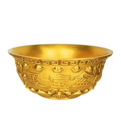 黃銅聚寶盆 新款聚寶盆蓮花聚寶盆擺件家居裝飾品五福聚寶盆批發