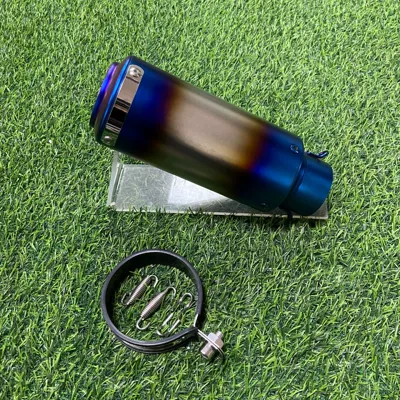Motorcycle exhaust pipe, barrel SC series ZX4R - 89-round-mouth-double-blue-belt-strip-60mm