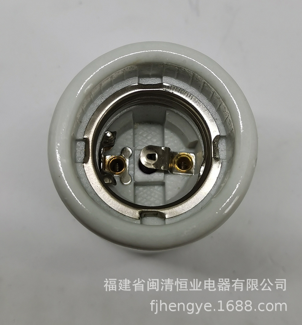 130^. HY510D E27子母套陶瓷灯座 (4)