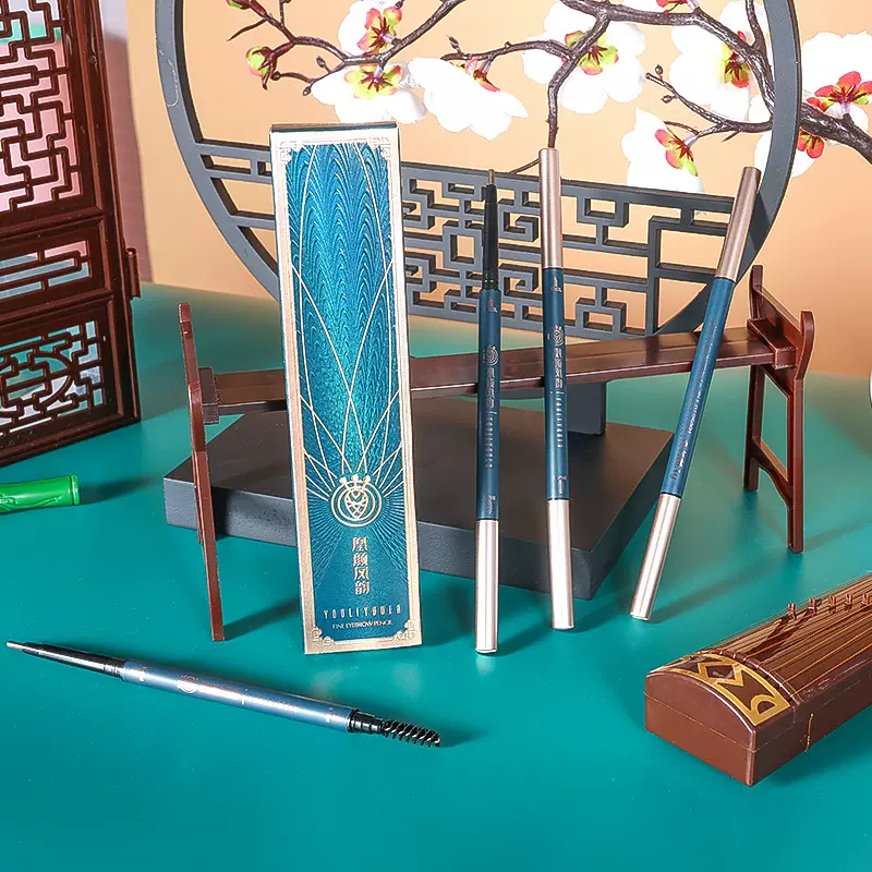 正品眉笔防水不晕染防汗持久不易脱色自然立体初学者极细三角眉笔