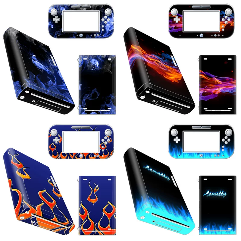 Xiangyi игровая консоль Nintendo Wii U Wiiu, заплатка, PVC материал, синий огонь
