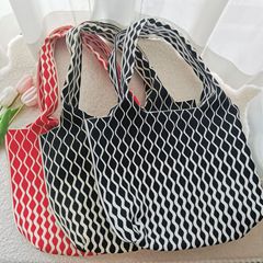New Women's Single Strap Bucket Bag Large Capacity Knitted Tote Bag Handbag Direct Factory Sale