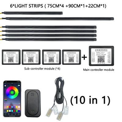 Universal Car Hidden Symphony Other lights - one-to-ten-central-control2door4foot-lamp410-lights