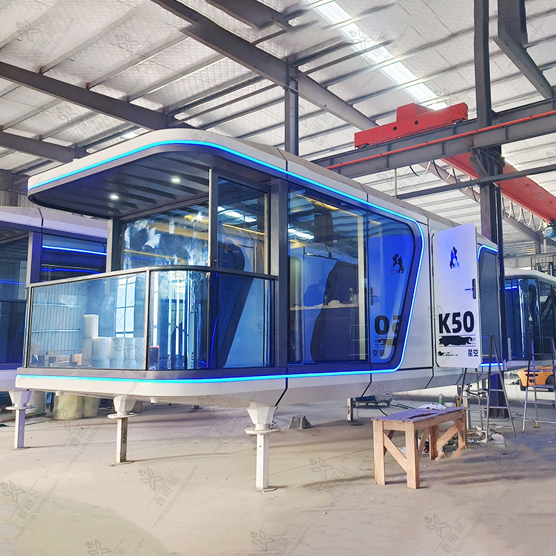 Integrado montado inodoro Estación de ciudad inteligente fabricante punto escénico pabellón cabina futuro