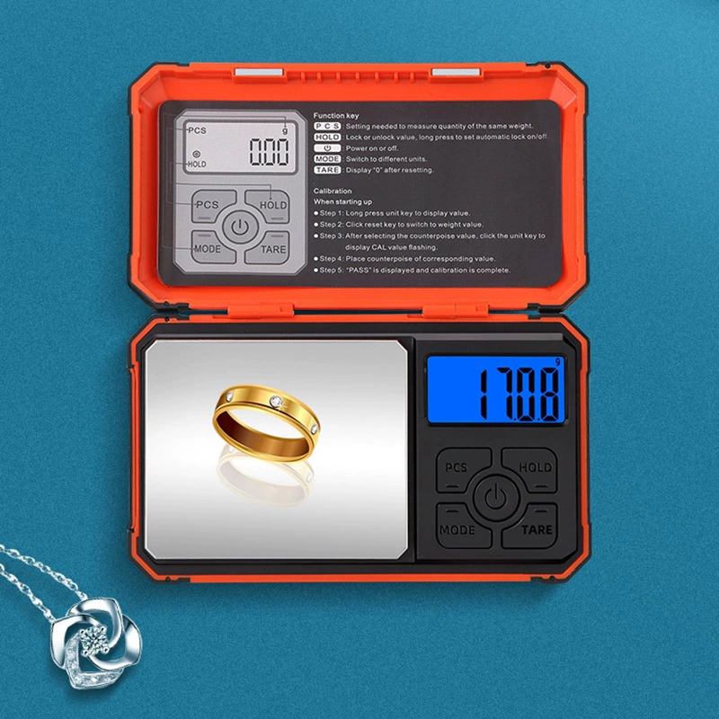Заводская оптовая продажа домашнего использования высокая точность Электронные весы двухцветный модуль инструментальный шкаф Удобный трансграничный новый ювелирный весы