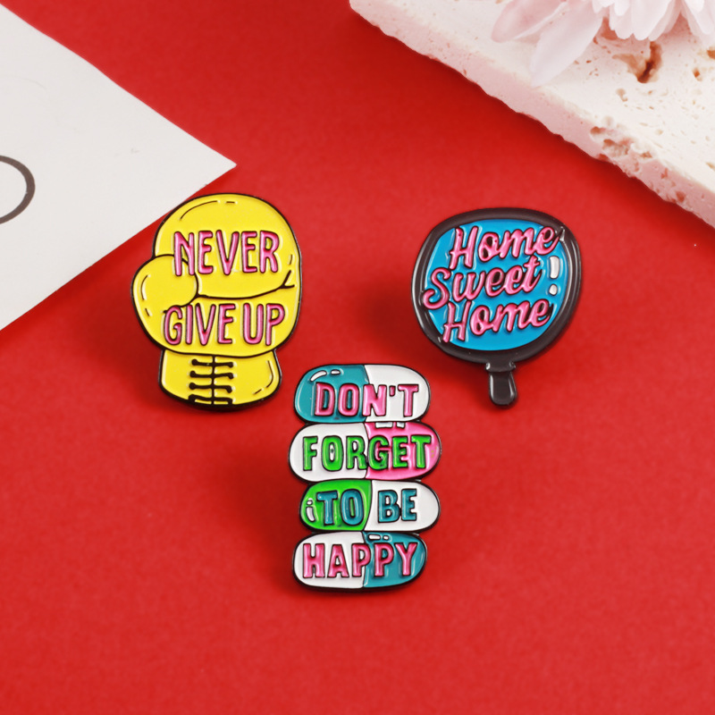 Cartoon Style Style Cartoon Style Pin Letter Alloy Unisex Brooches