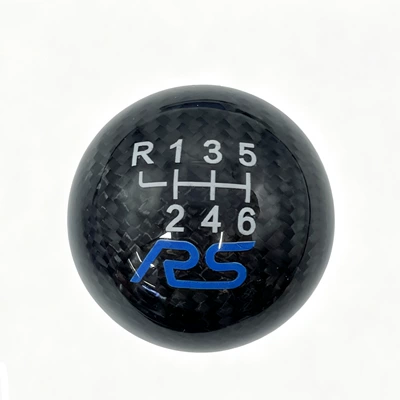 Car modification accessories RS carbon fiber gear shift knob ST6-speed shift knob suitable for Focus Fiesta (Cab and accessories) - rs-carbon-fiber
