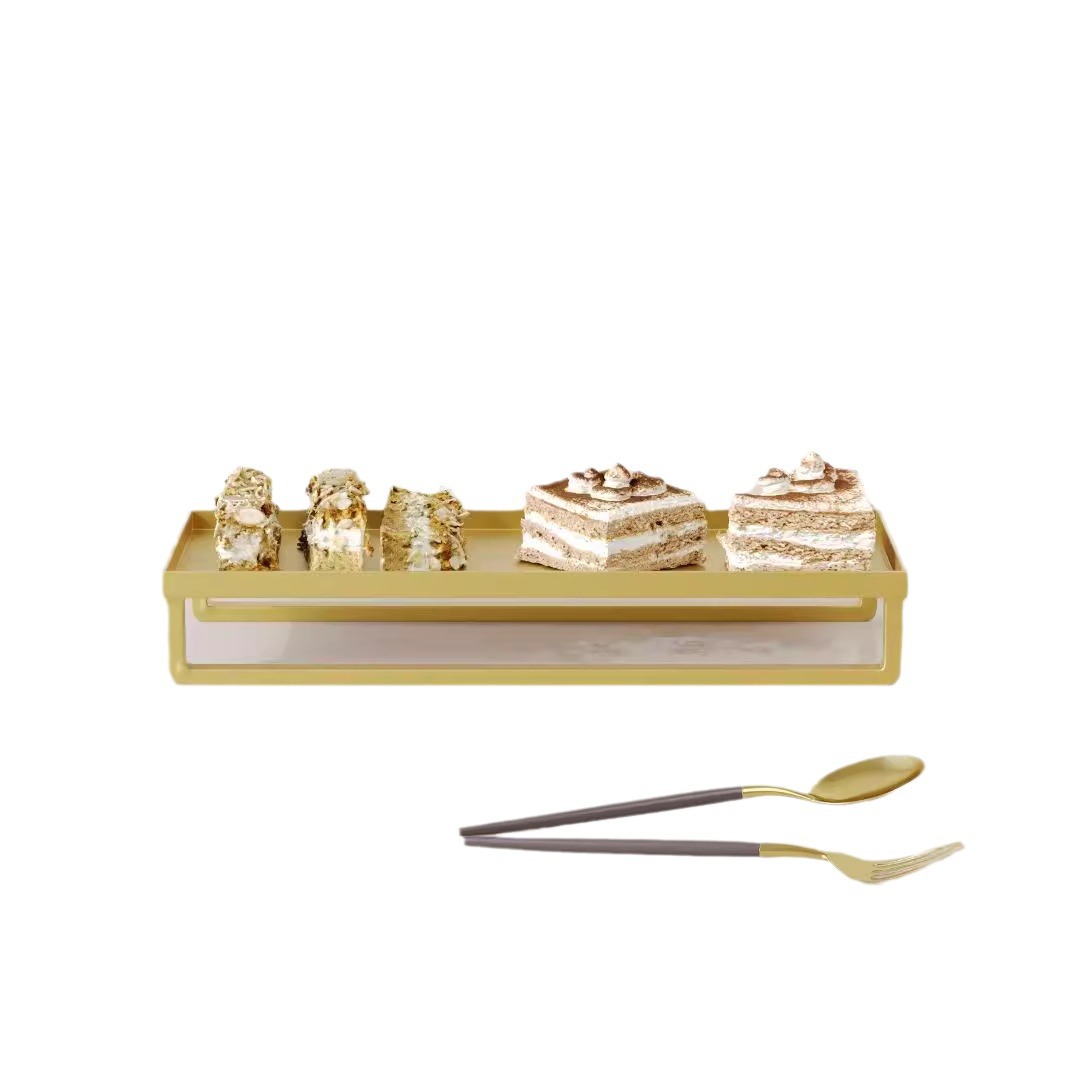 Estante de pastel de hierro forjado de metal europeo mesa de postres bandeja de pastel bandeja de frutas bandeja de punto oeste bandeja de tarta de boda estante de exhibición