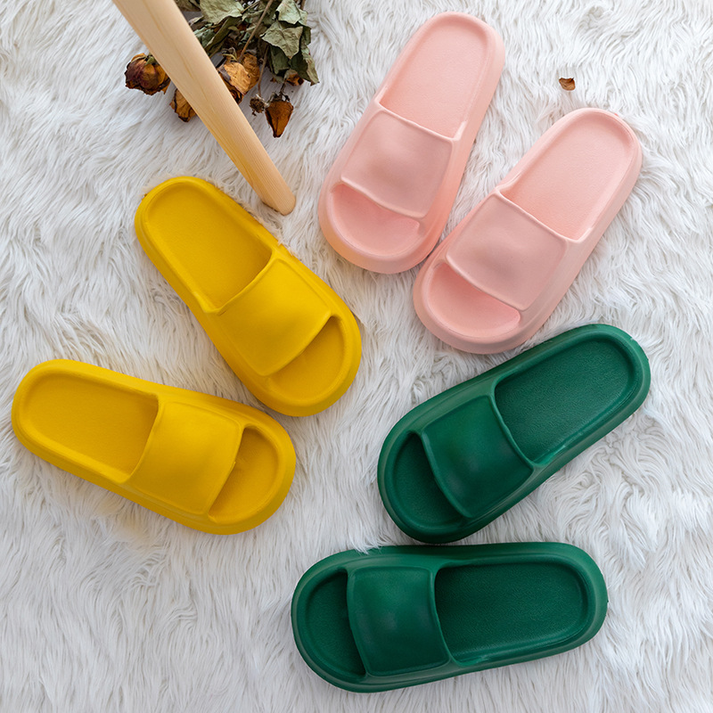 新款EVA注塑成型厚底柔软舒适久穿家居休闲情侣亲子创意拖鞋|ms