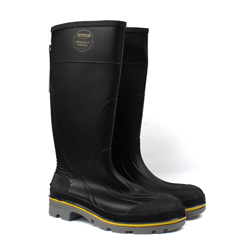 霍尼韦尔75109 高帮防砸TDT® 三重密度注塑PVC防化靴安全鞋