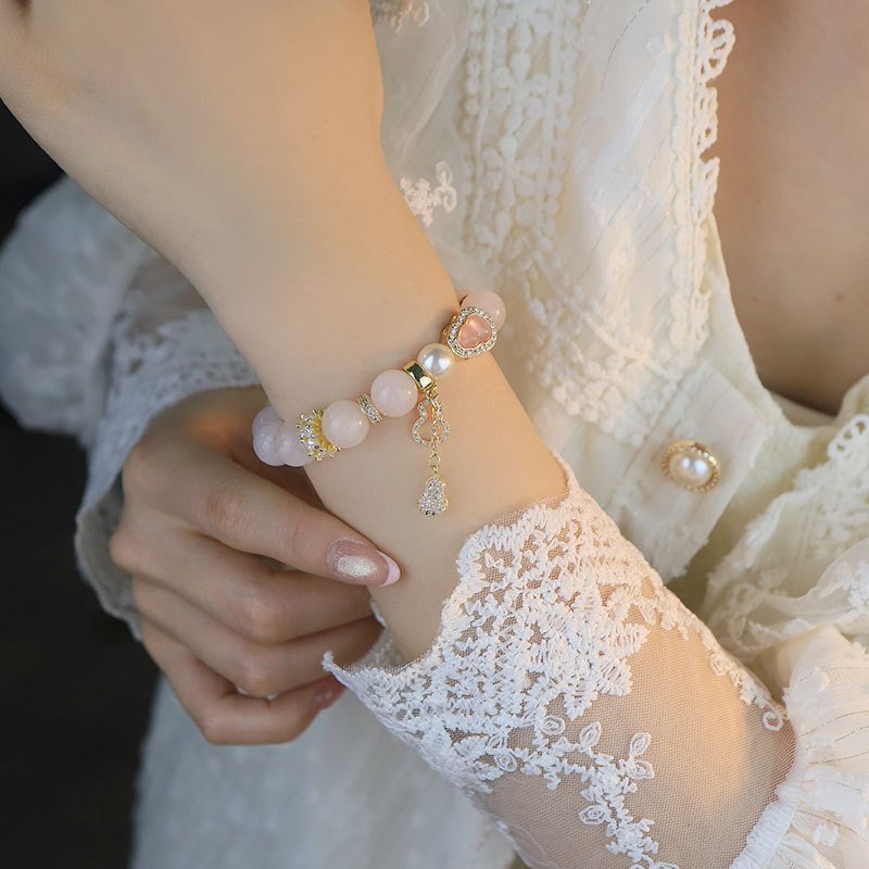 Li Guang pastel crema de cristal de hielo pulsera de lujo ligera mujer transferencia pequeña calabaza de alta calidad pulsera regalo de regalo para amigos