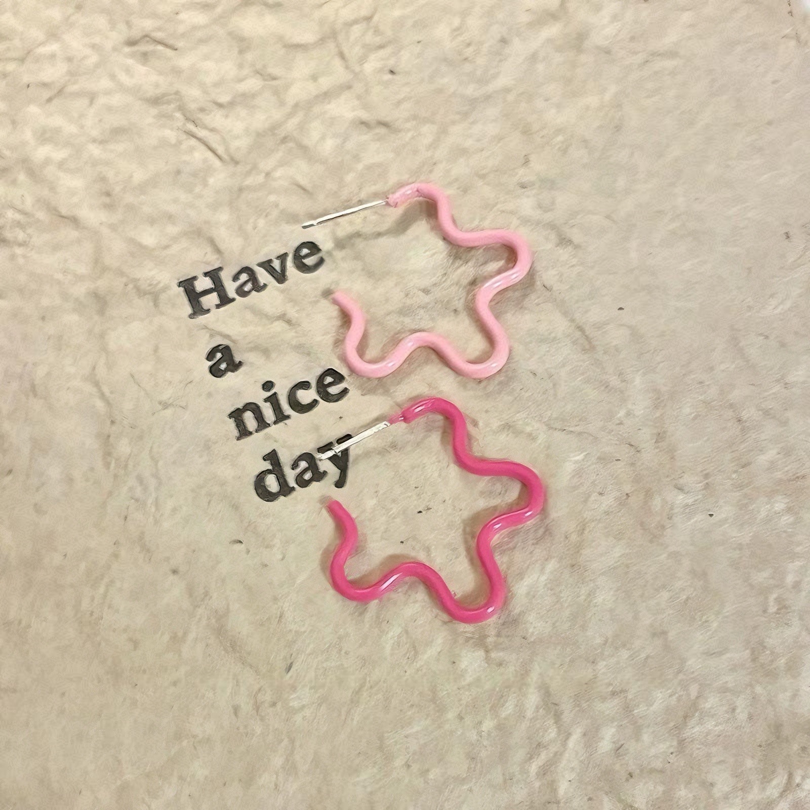 Hermosos pendientes de flores azules para mujeres verano estilo de diseño costera pendientes de dopamina de alto nivel nicho exquisitos pendientes