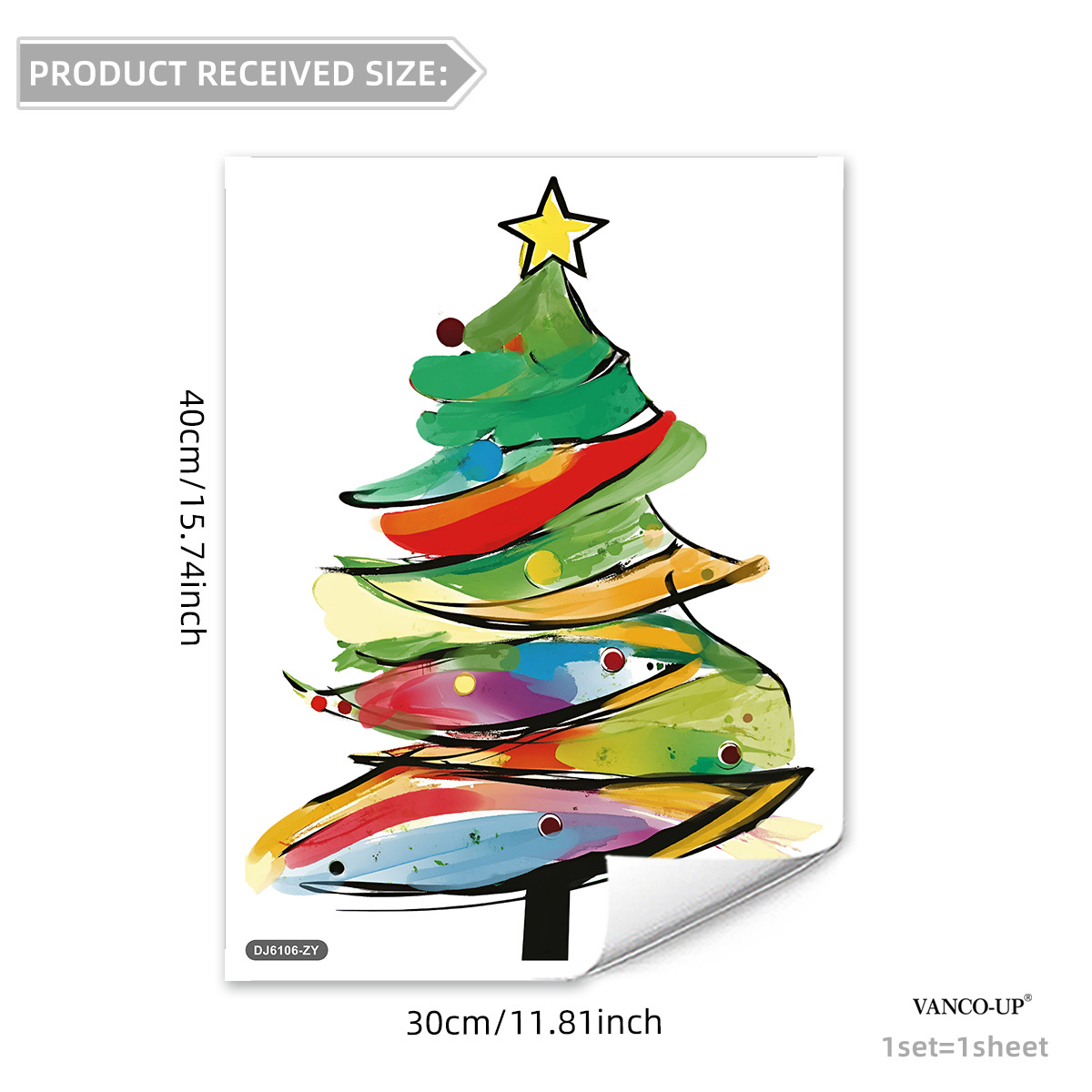 Vinilo decorativo árbol de navidad para ventanas y tiendas_voghion.com