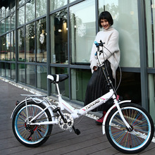 便折疊自行車可放車后備箱女式大人迷你型女款小型便攜免安裝