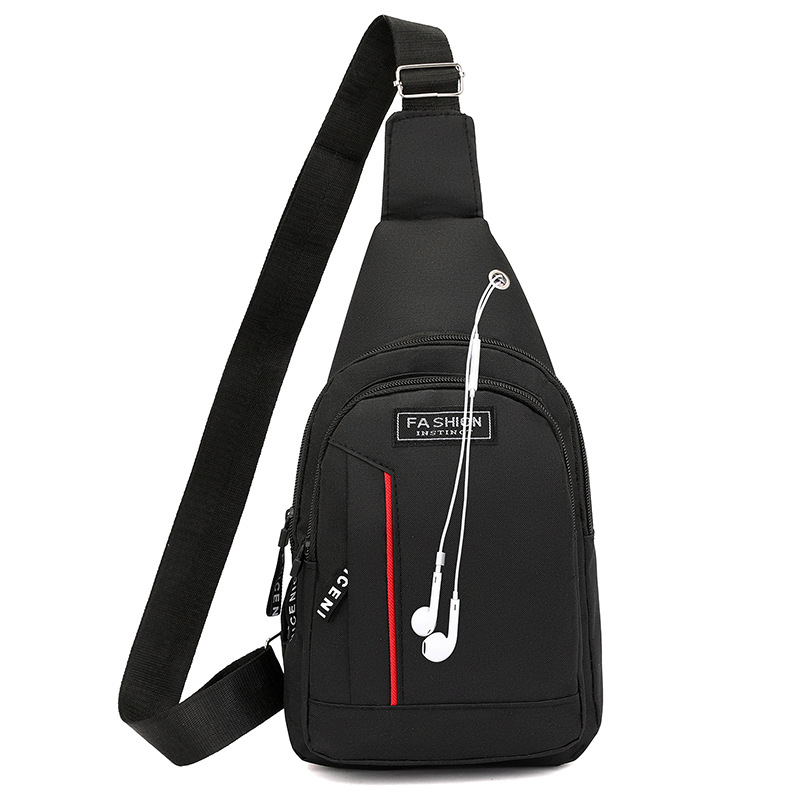 Bolso de pecho para hombre al por mayor bolso de mensajero casual de moda bolso de deporte al aire libre anti-salpicaduras para hombre bolso de moda deportiva resistente al desgaste