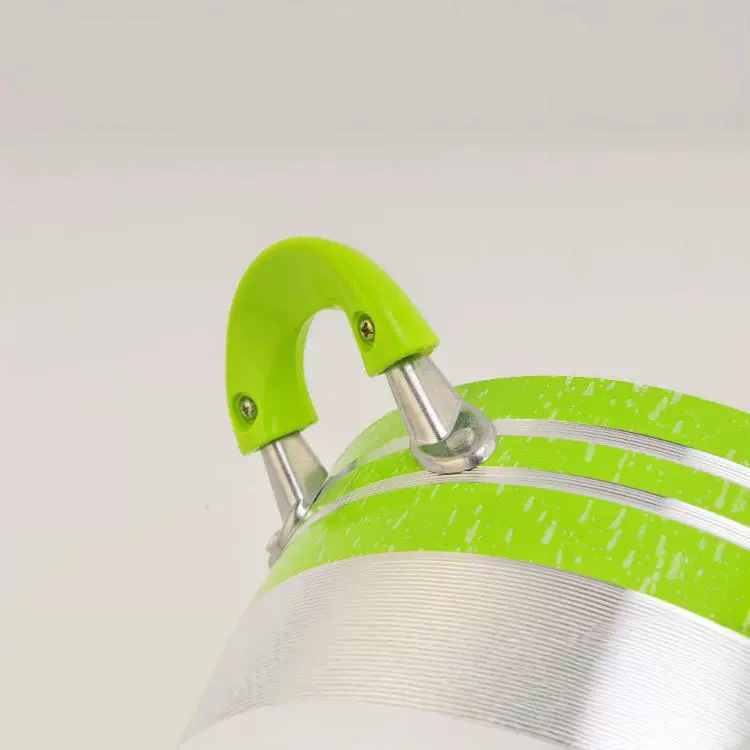 10 piezas de aluminio color sopa olla antiadherente wok leche olla profunda pan con tapa de vidrio transparente con mango