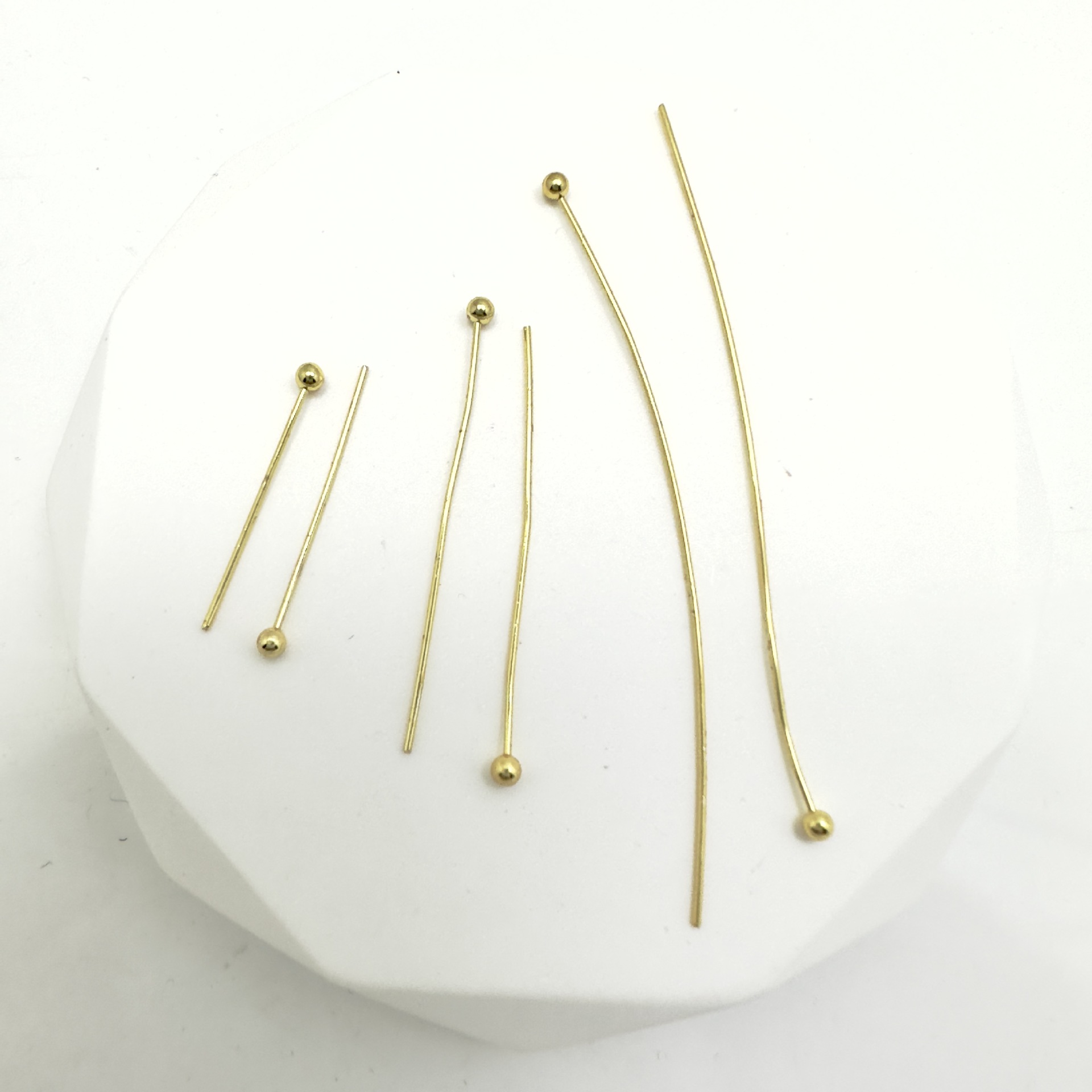 76g Weight Tylostyle Jewelry Making Type 5 * 20mm, 5*30mm, 5*50mm Jewelry Making Size Gold Plated Plating Material 1000 Pieces Per Pack 5 * 20mm 5*30mm 5*50mm Copper Gold Plated Solid Color Polished Tylostyle