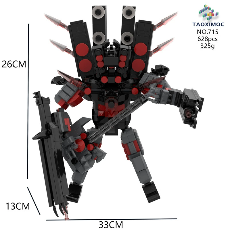 Toilet Constructor Watch: Children's Smart Toy Minifigure Kit - 504pcs, Educational Building Fun by Other