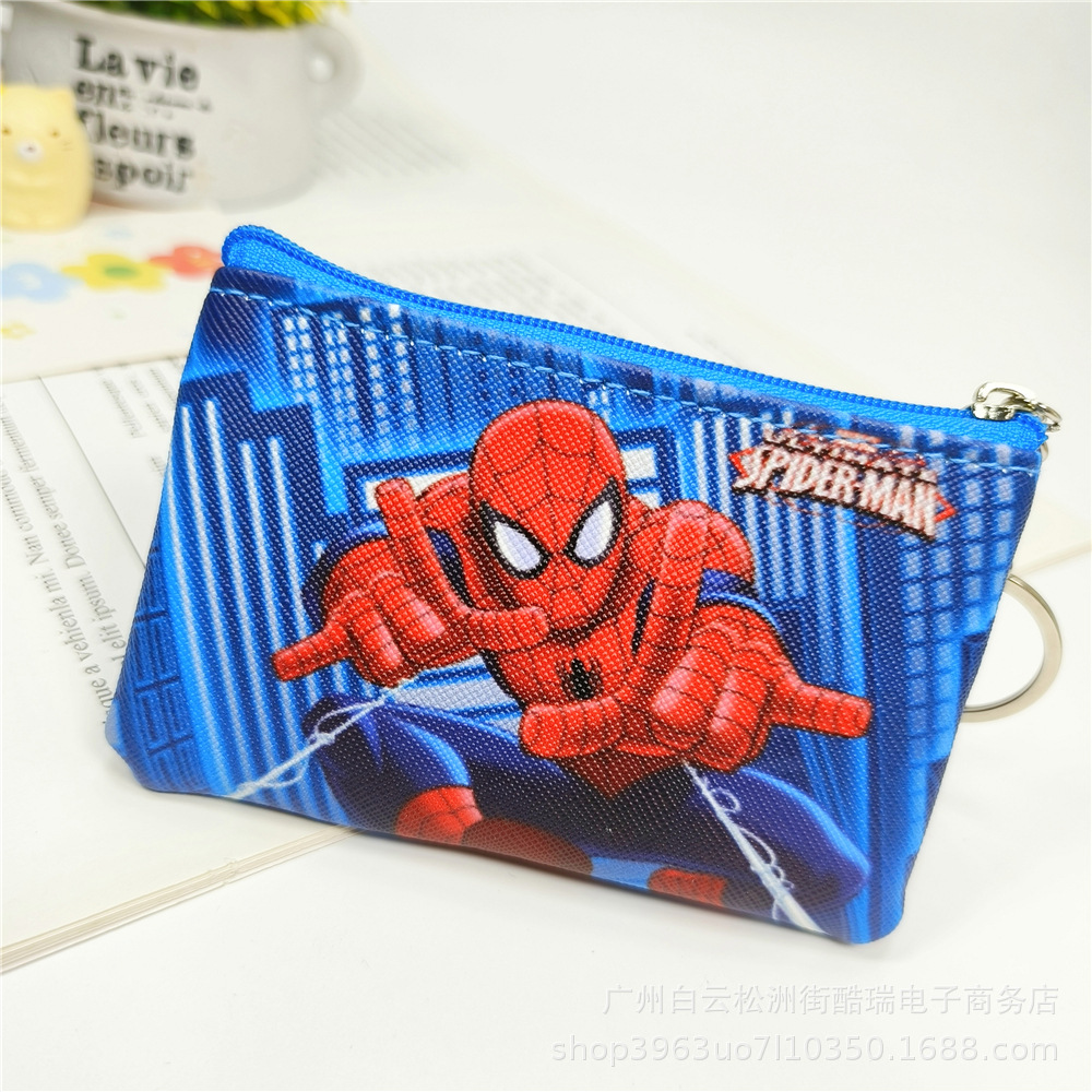 Bolso de la moneda de los niños de dibujos animados lindo niños y niñas monedero bolso de La Moneda bolso de la tarjeta de cremallera pequeña bolsa regalo del estudiante de la escuela primaria