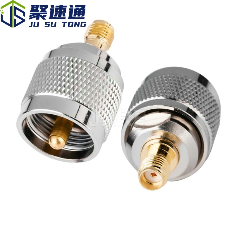 RF射频同轴连接器PL259 UHF公转SMA母转接头RF适配器对讲机天线头