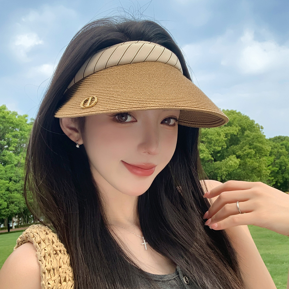 Fashionable straw breathable travel comfortable sun hat for…