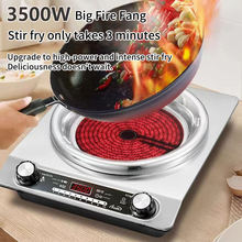 跨境出口凹面电陶炉家用大功率3500W红外炉infrared cooker工厂