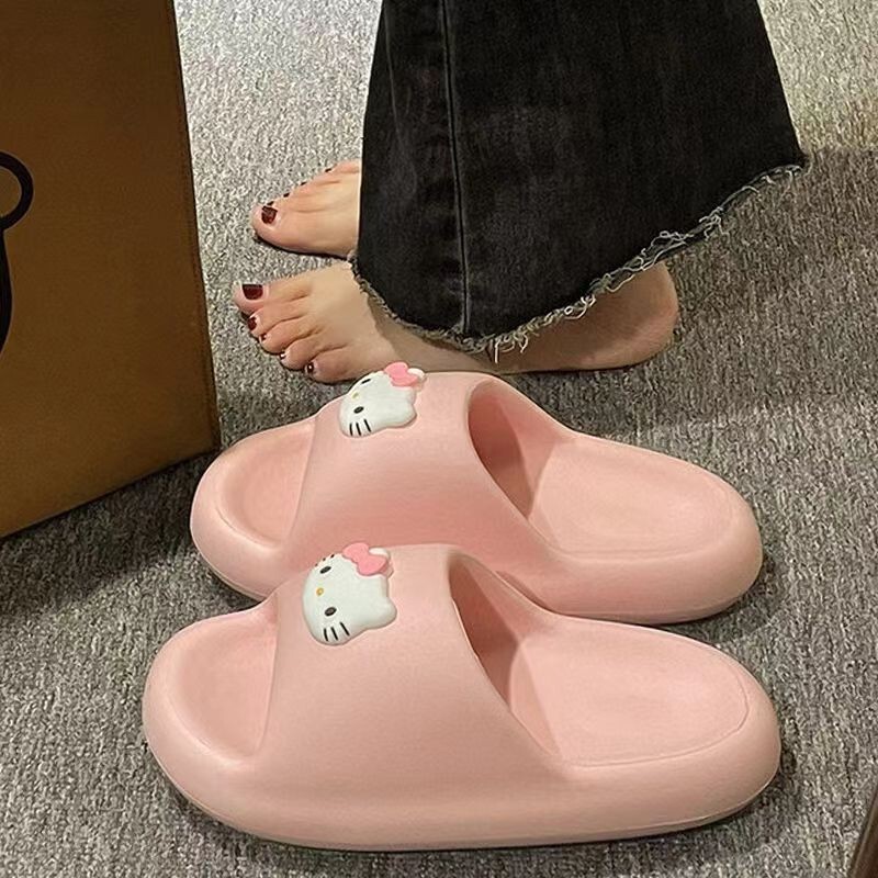 女性用スリッパ、かわいい子猫、家庭用、屋内用、滑り止め、柔らかい厚底、インアウトドアウェア、スリッパ|undefined