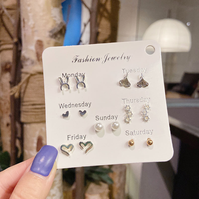 Pendientes de aleación moda coreana, estilo lujo ligero, ideales para puestos callejeros, mercado nocturno y ventas en vivo, al por mayor