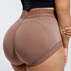 ヨーロッパサイズの三角形ボディシェイパーパンツ、ヒップアップパンツ、バットシェイパーパンティー、レースハイウエスト女性用下着