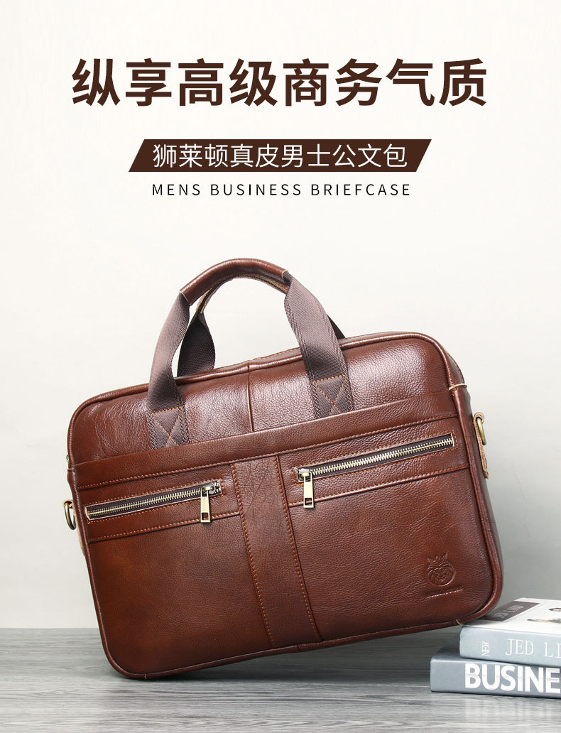 B9800 1020K TÚI XÁCH NAM GUATDLE TÚI ĐỰNG MÁY TÍNH PHONG CÁCH ÂU MỸ TÚI XÁCH VÍ NAM DA BÒ G03 SẢN PHẨM MỚI
