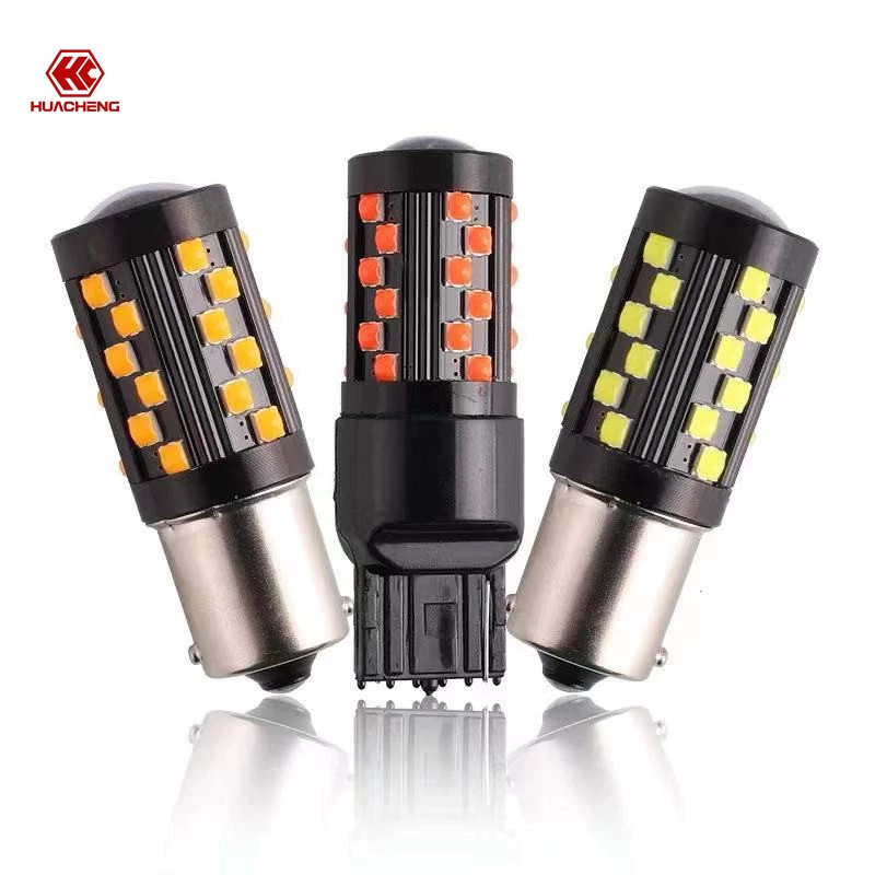 Новый Автомобильный светодиодный указатель поворота T20 1156/1157 3030 36 свет белый/желтый/красный фонарь заднего хода стоп-сигнал