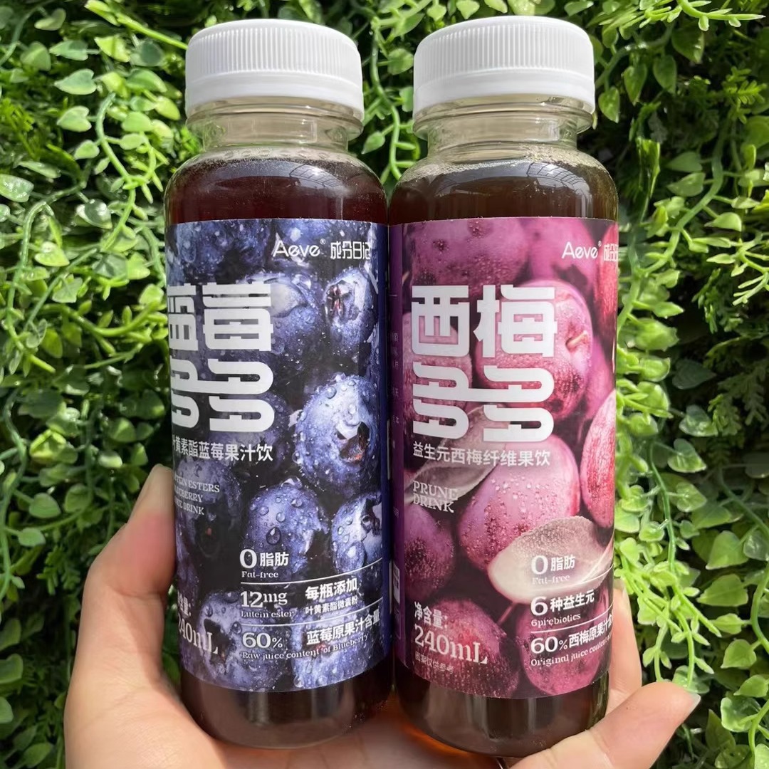 成分日记西梅多多240ml瓶装西梅汁益生元纤维果饮浓缩汁饮料