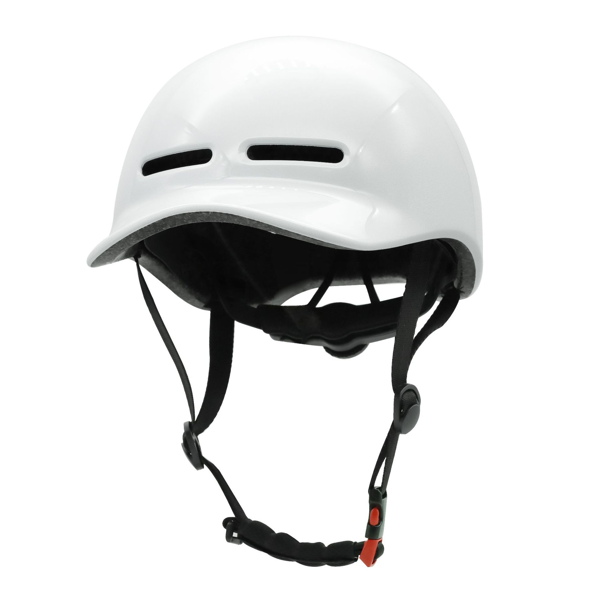 新型の自転車ヘルメットは一体成型されています。