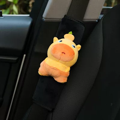 Seat belt shoulder pad | Protector Car Interior Decoration - tsundere-capybara-lulu-shoulder-cover-single-genuine-doll-adhesive-style-no-specifications