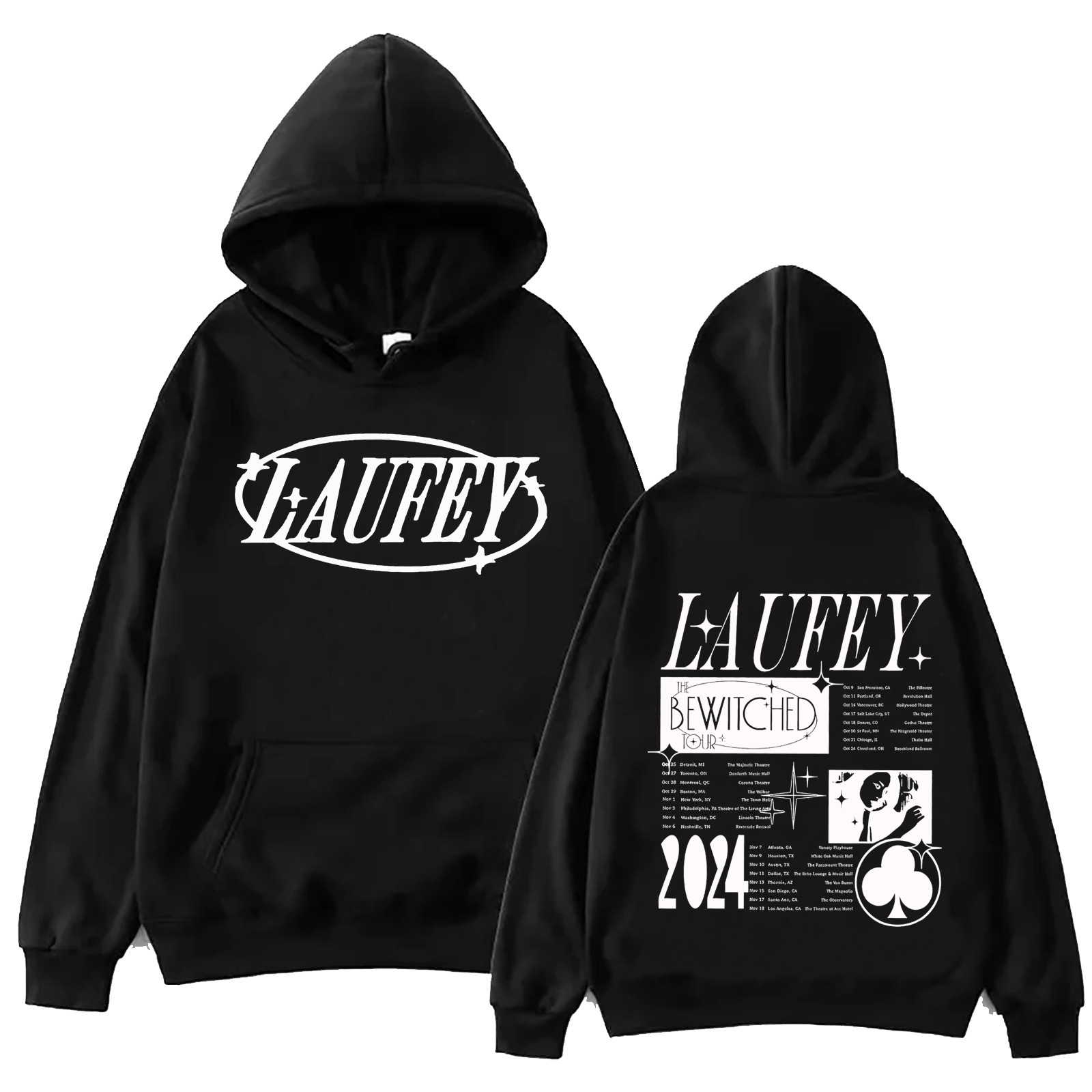 Laufey Tour 2024 Hoodie Harajuku Hip Hop Pullover Top Man