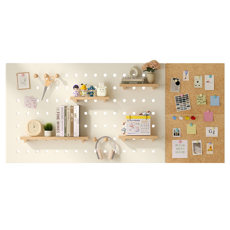 Estante de almacenamiento de paneles de agujeros en pared estante de almacenamiento de pared tablero de mensajes estante de exhibición de fotos estante de decoración