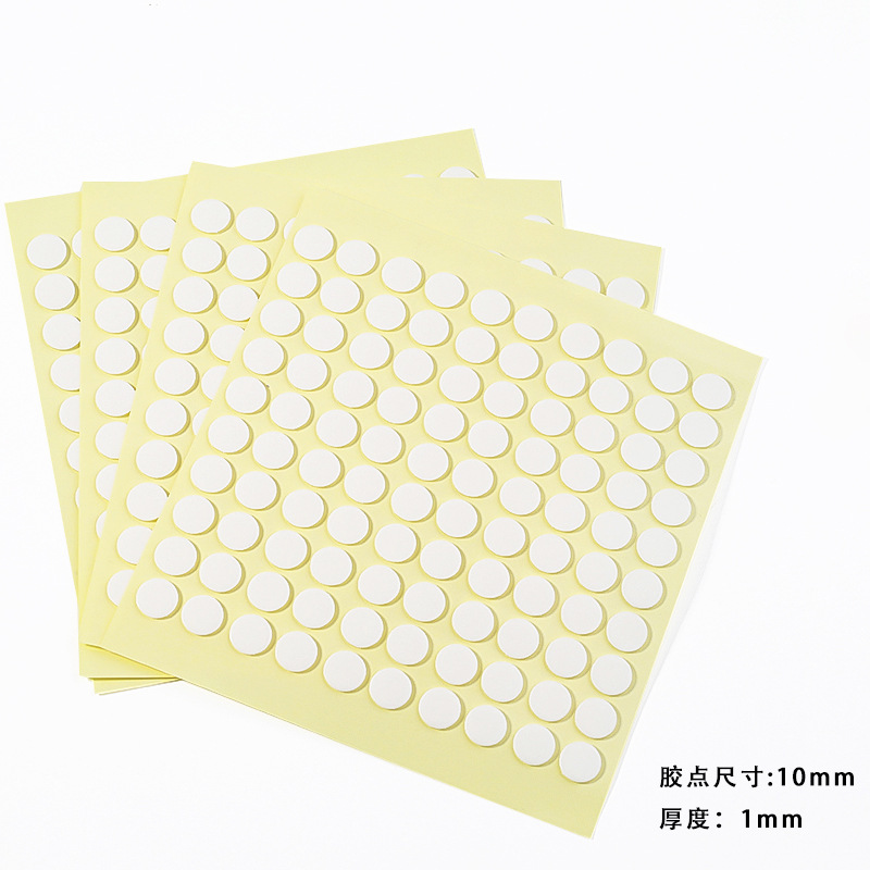 Transparente redondo acrílico adhesivo de doble cara punto extraíble sin costura nano adhesivo etiqueta engomada de la taza de agua decoración del coche Decoración