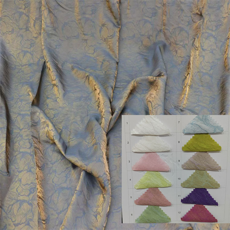 幻丝缎暗纹人丝锦纶提花面料 女装童装连衣裙旗袍汉服衬衫布料
