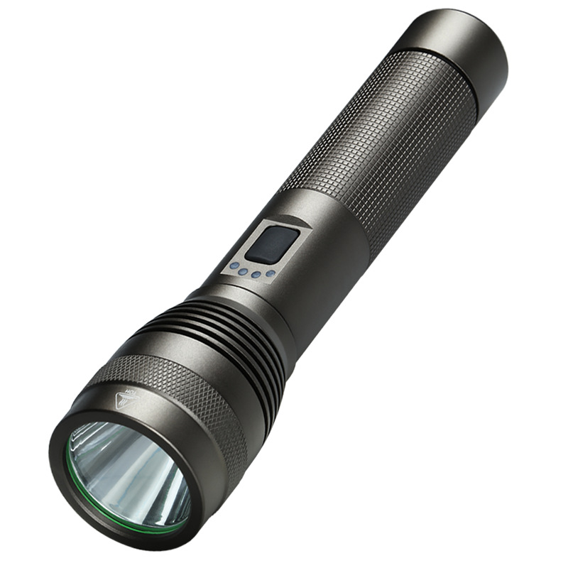 Nuevo blanco láser resaltar linterna transfronteriza caliente pesca correr luz larga resistencia portátil multi-función Zoom