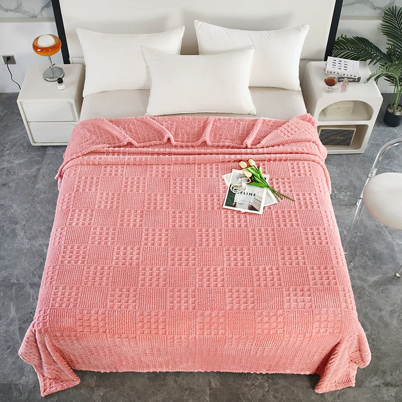 Новая модель жаккардовой башни Furhoi одеяло утолщенное фланелевое одеяло теплое молоко бархатное одеяло для сиесты оптом фабрики