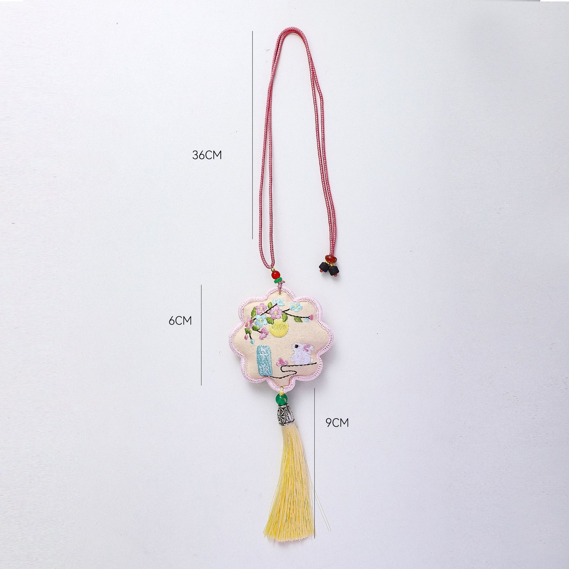 Nuevo medio otoño luna conejo colgante de bordilla decoración caja de regalo embalaje DIY materiales de florista