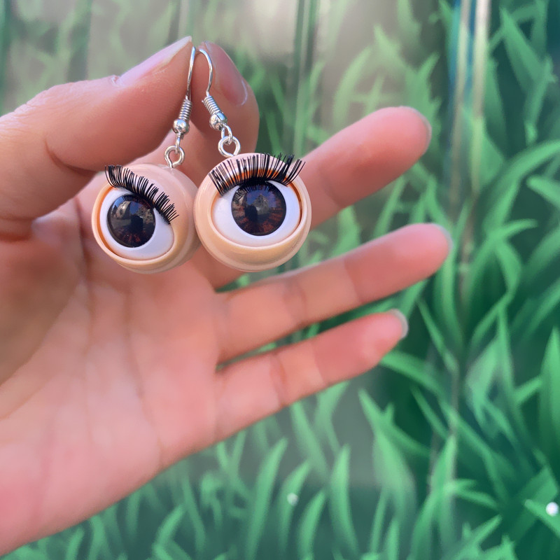 Unisex Gender Wholesale Jewelry 1 Pair Exaggerated Novelty Eye Plastic Drop Earrings