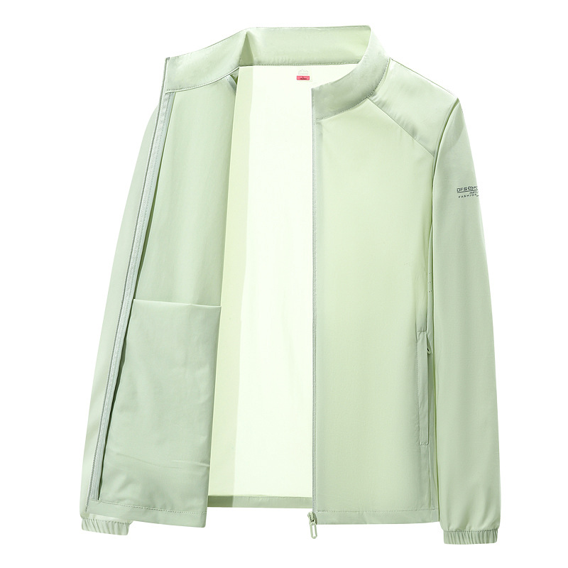 2025 nueva ropa de protección solar de verano para hombres y mujeres al aire libre anti-UV ropa de piel marca de moda de color sólido