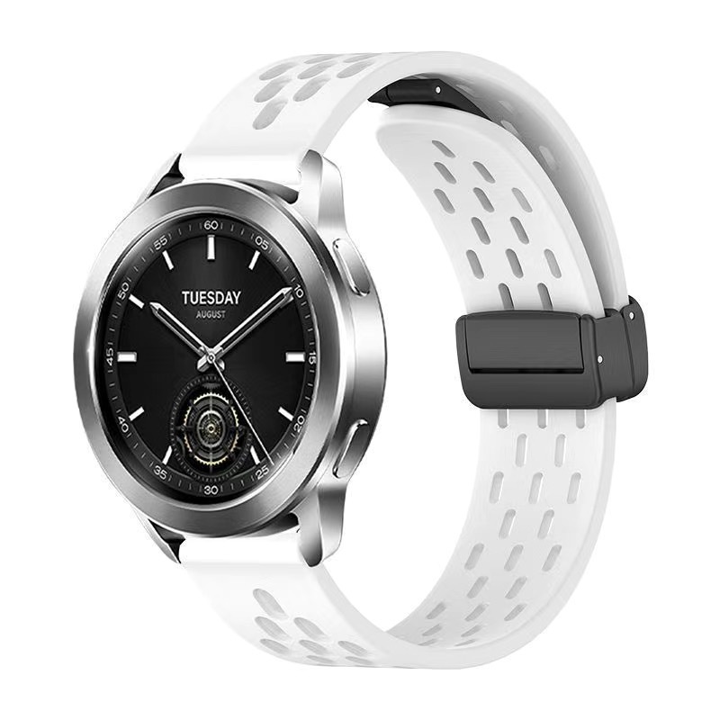 适用小米watchS3手表磁吸折叠扣表带S2color透气s1Pro硅胶46/42mm|undefined