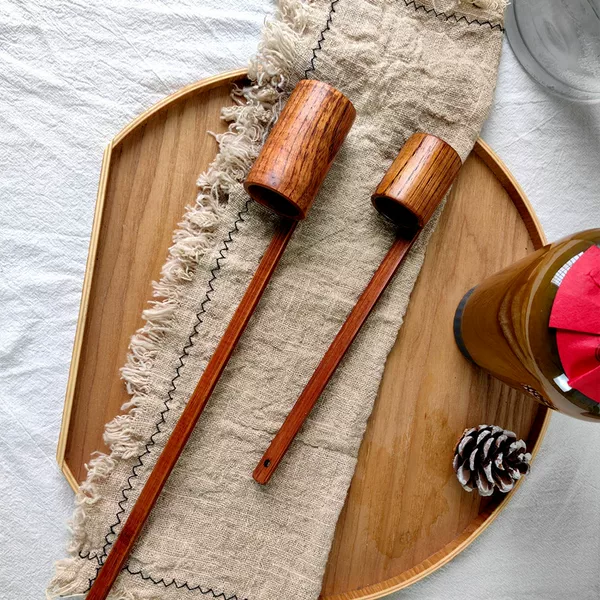 New Arrival Wooden Wine Lift Wine Spoon Bamboo Wine Lift Wine Spoon Wine Hoist Wine Vendor Wine Spoon
